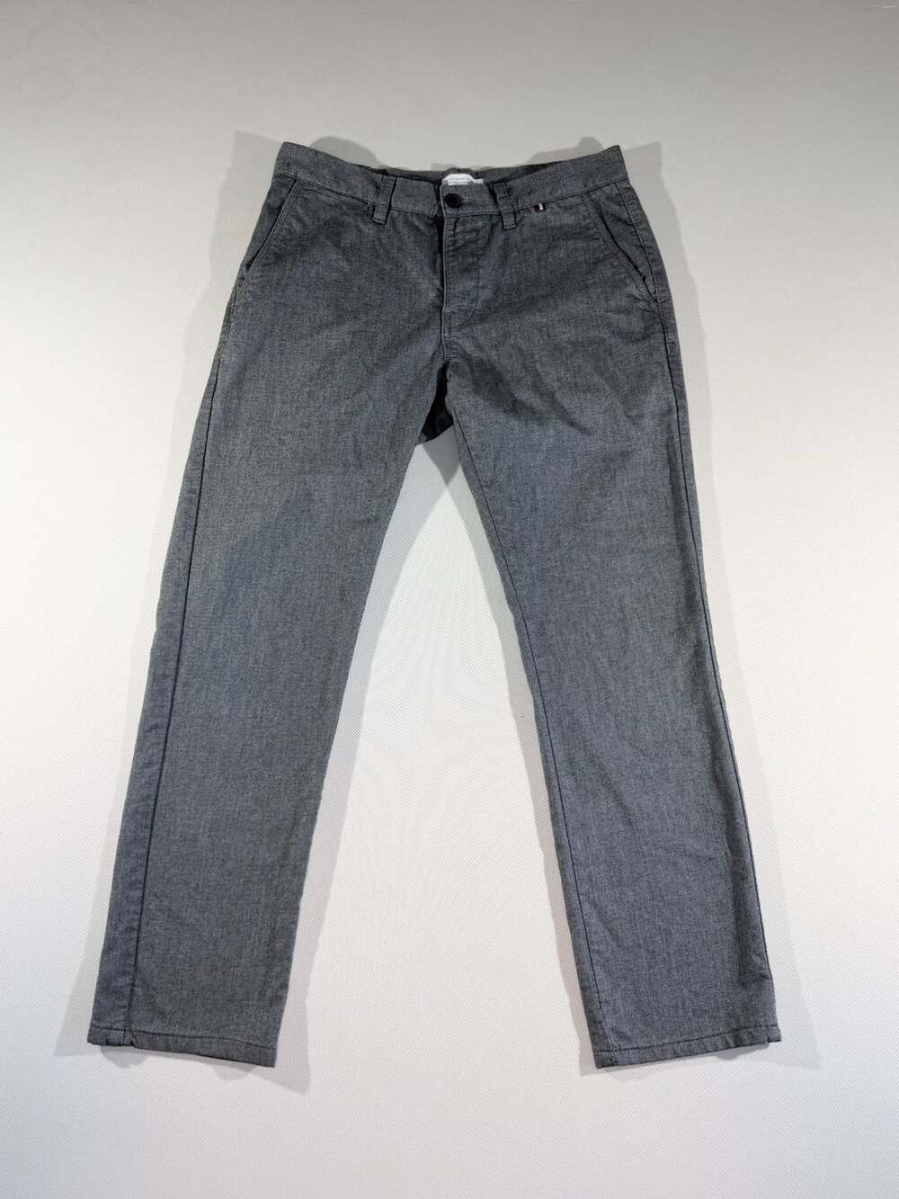Lindbergh Blue Chinos Size 34x32 Gray Stretch Quality Pants